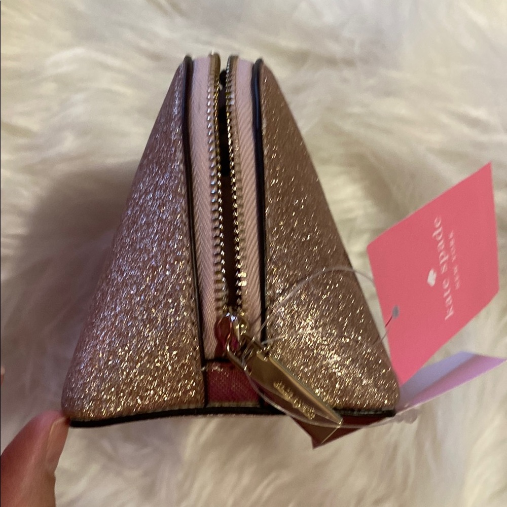 Kate Spade Glittering Gold Cosmetic Bag - Picture 3 of 4